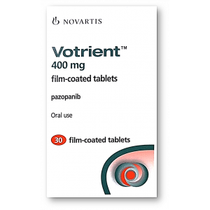 VOTRIENT 400 MG ( PAZOPANIB ) 30 FILM-COATED TABLETS